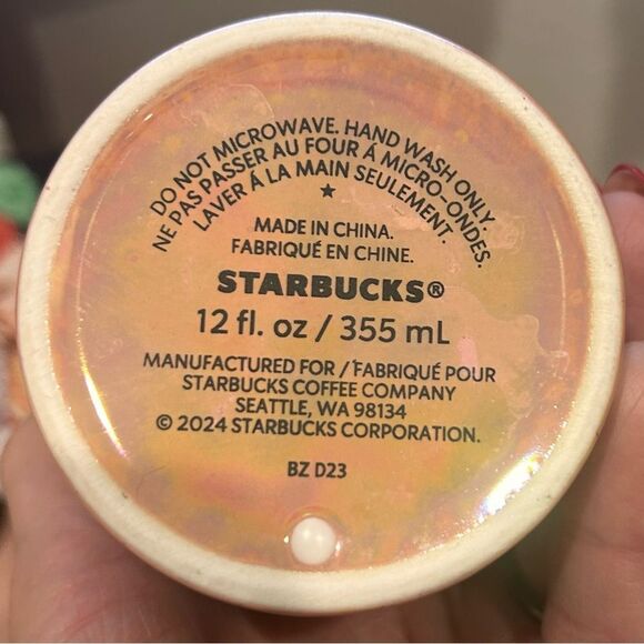 Starbucks Siren Ceramic 12oz Travel Mug With Lid - Spring 2024 EUC - Picture 2 of 4